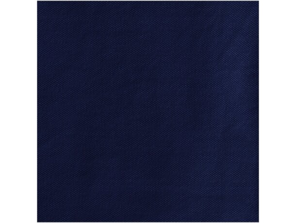 Polo de mujer en manga corta tejido mixto Azul marino detalle 15