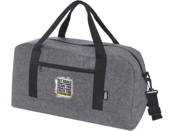 Bolsa de lona reciclada GRS Felta 35 litros gris medio Gris medio detalle 1