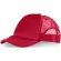 Gorra promocional con cierre ajustable y rejilla a precio barato Rojo