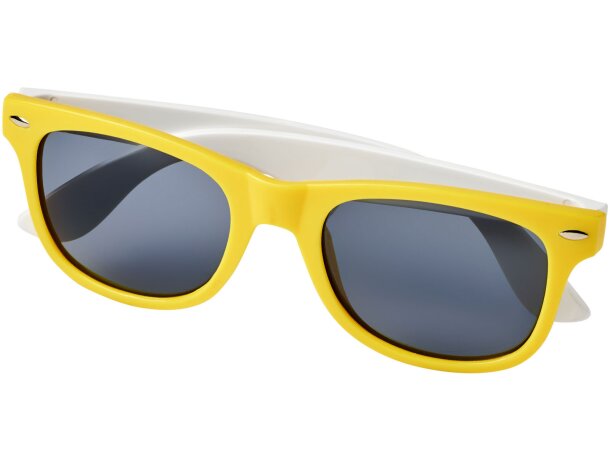 Gafas de sol de color liso Sun Ray Amarillo detalle 18