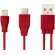 Cable de carga reversible 3 en 1 Ario Rojo detalle 5