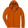 Sudadera con cremallera y capucha contrastada Naranja detalle 3