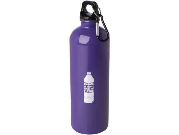 Bidón Oregon de acero inoxidable reciclado con mosquetón Morado detalle 22