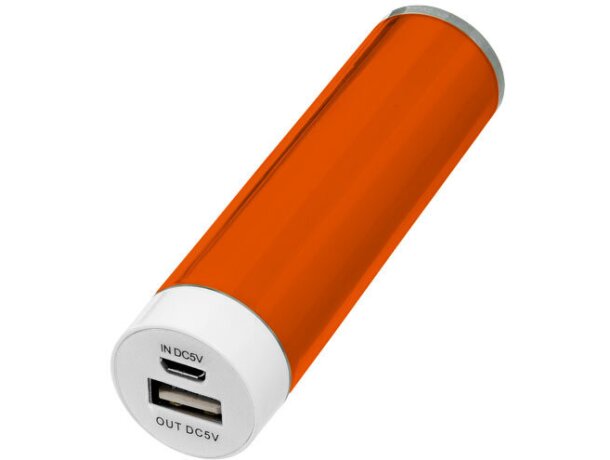 Batería externa de 2200 mah personalizada naranja Batería externa de 2200 mah personalizada naranja
