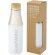 Botella de acero inoxidable con aislamiento al vacío de cobre de 540 ml con tapa de bambú Hulan Blanco detalle 3