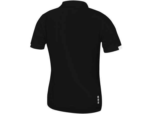 Polo manga corta de mujer kiso de Elevate 150 gr Negro intenso detalle 11