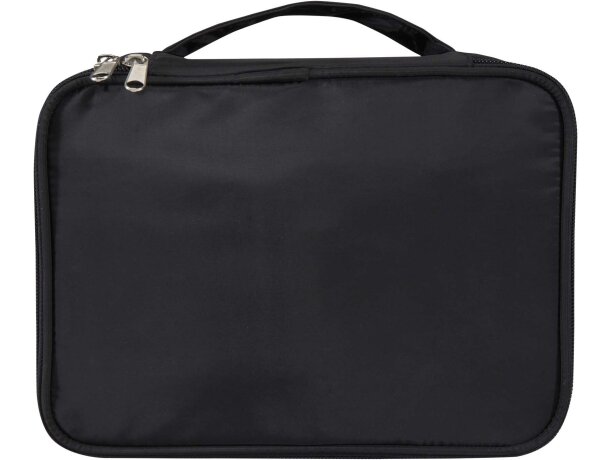 Organizador maquillaje Muse en poliéster reciclado certificado Negro intenso detalle 1