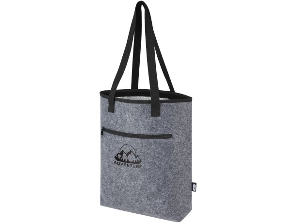 Bolsa tote isotérmica Felta fieltro reciclado GRS 12 litros Gris medio detalle 1