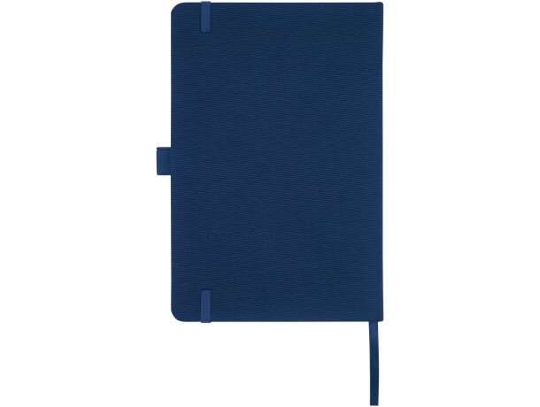 Libretas ecológicas tamaño A5 con tapa de RPET y 80 hojas recicladas Honua Azul marino detalle 15