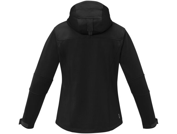 Chaqueta softshell Match mujer tres capas Negro intenso detalle 9