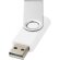 Memoria USB Rotate 2GB con protección giratoria de aluminio Blanco/plateado