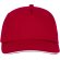 Gorra personalizable de 5 paneles con detalle de ribete Rojo detalle 7