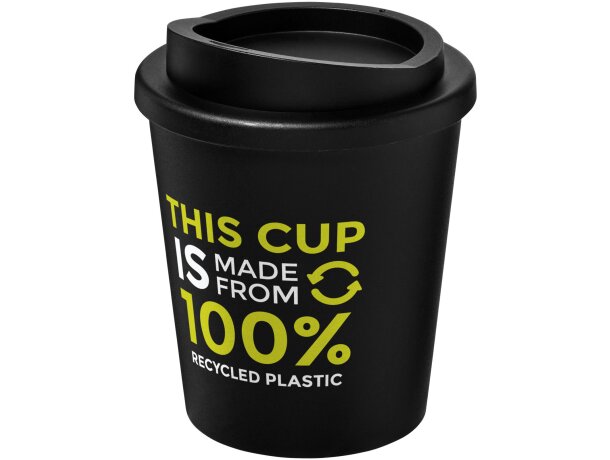 Vaso con aislamiento de 250 ml reciclado Americano® Espresso Negro intenso detalle 2