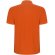 Polo manga corta hombre Pegaso Premium Roly punto piqué Naranja detalle 4