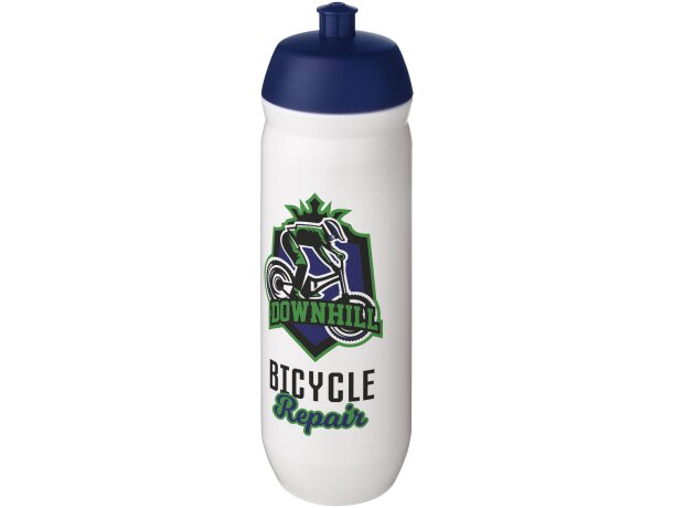 Bidón deportivo HydroFlex estrujable 750ml con tapa abatible Azul/blanco detalle 17