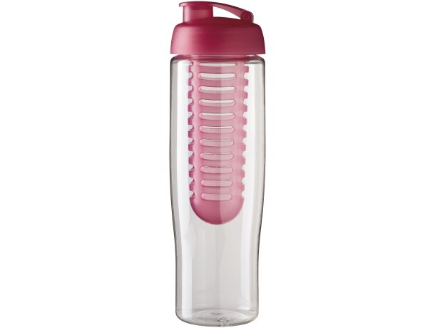 H2O Active® Tempo Bidón deportivo e infusor con Tapa Flip de 700 ml Transparente/rosa detalle 23