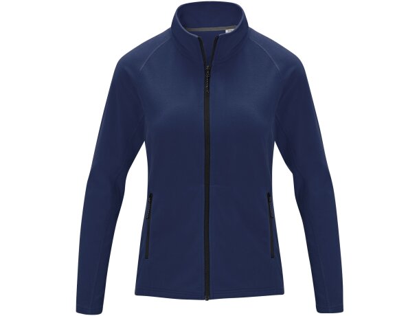 Chaqueta polar mujer Zelus con microforro 140 g/m² Azul marino detalle 26