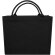 Bolsa tote cuadrada Page algodón y poliéster reciclado 500g Negro intenso detalle 3
