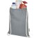 Bolsa con cordón Oregon de algodón reciclado certificado GRS Gris detalle 23