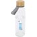 Botella de cristal Porto 500 ml con tapa de bambú Gris detalle 9
