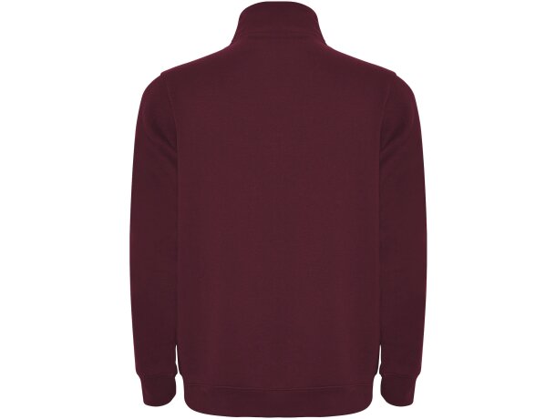 Sudadera con media cremallera Aneto de Roly Granate detalle 27