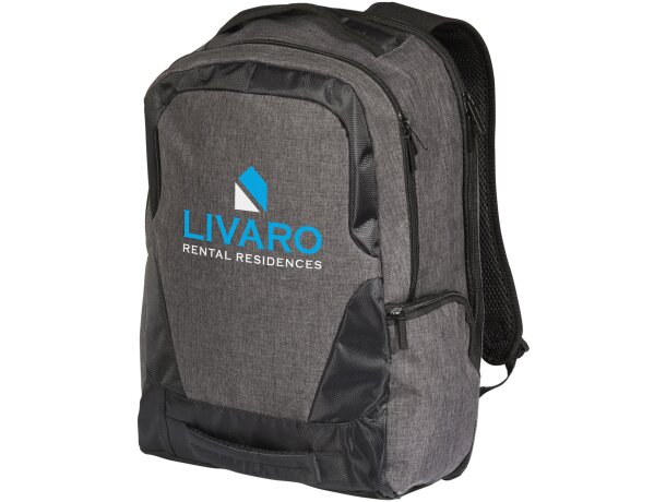 Mochila para ordenador personalizada 17 poliéster Overland Carbón detalle 1