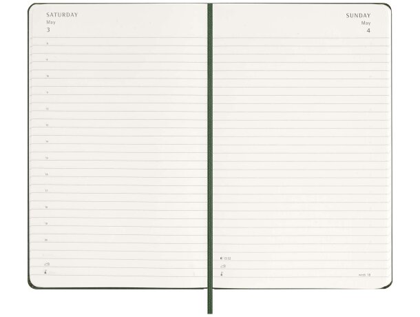 Agenda diaria Moleskine con tapa dura y cierre elástico 2026 detalle 21