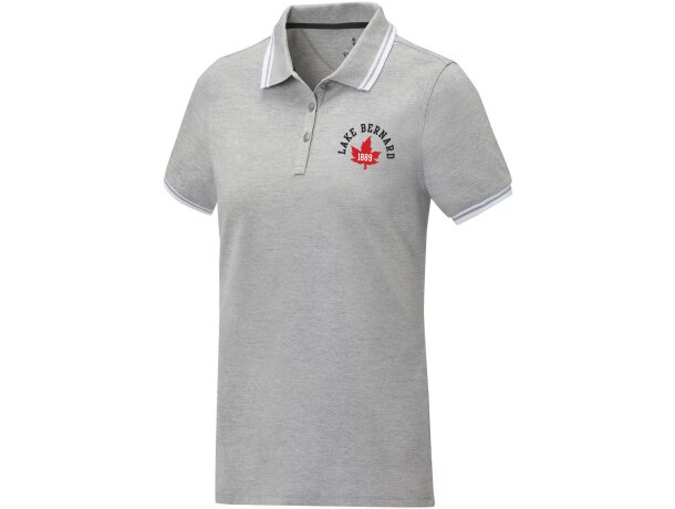 Polo de manga corta con ribete para mujer Amarago merchandising