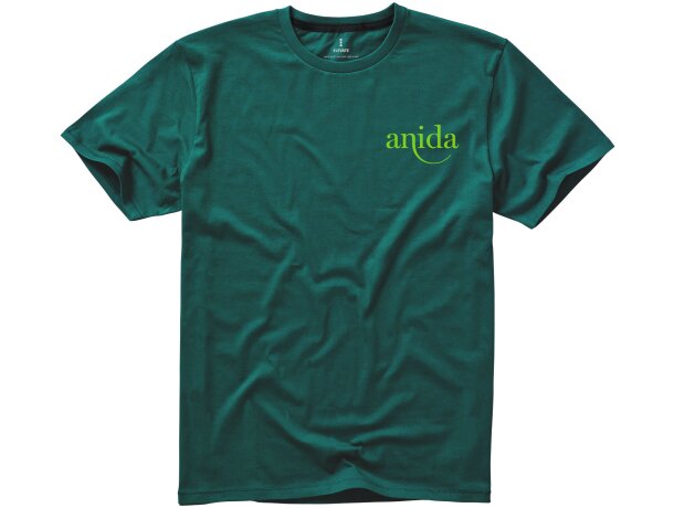 Camiseta de manga corta "nanaimo" Verde bosque detalle 107