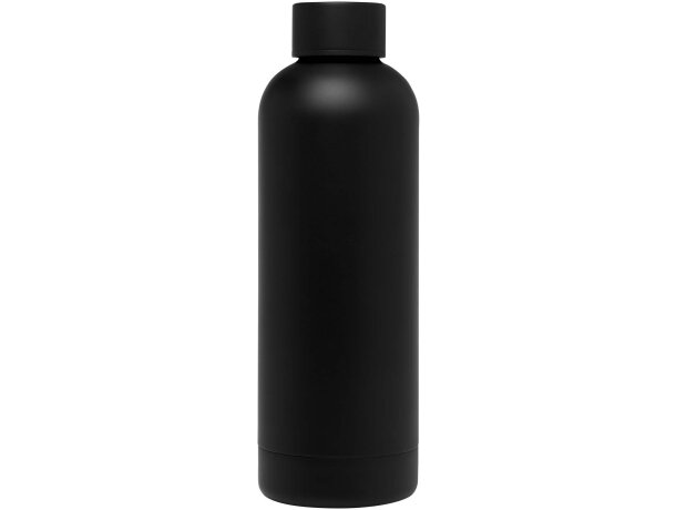 Bidón Spring 500ml acero inoxidable reciclado RCS Negro intenso detalle 2
