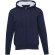 Sudadera sherpa con cremallera y capucha Natron Azul marino detalle 8