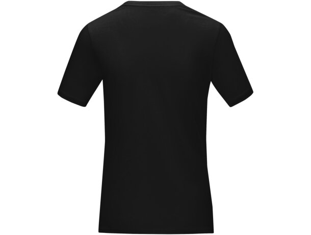 Camiseta orgánica GOTS de manga corta para mujer Azurite Negro intenso detalle 23