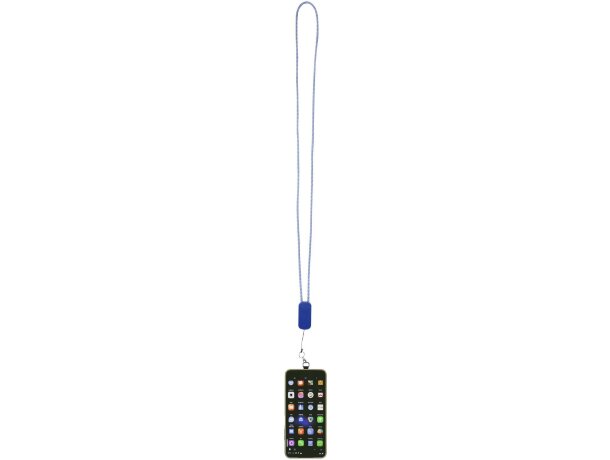 Lanyard Anser plástico reciclado cable 5 en 1 para smartphone Azul real detalle 7