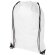 mochila saco clasica con cuerdas y esquinas reforzadas blanco