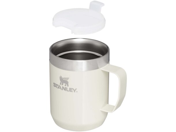 Taza acampada Stanley Everyday 236ml acero inoxidable reciclado Crema detalle 3