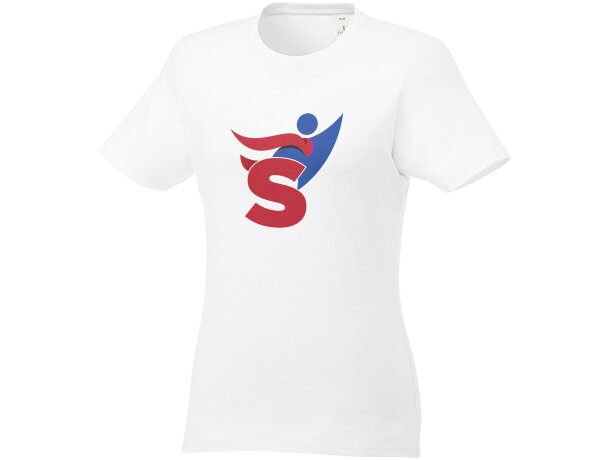 Camiseta de manga corta para mujer ”Heros” Blanco detalle 1