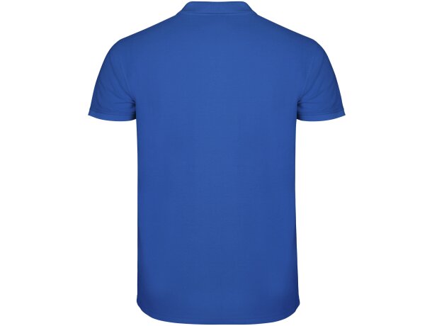 Polo de manga corta infantil Star Roly en punto piqué Azul real detalle 11