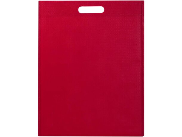 Bolsa tote EcoSeal de poliéster reciclado con certificado GRS Rojo detalle 18