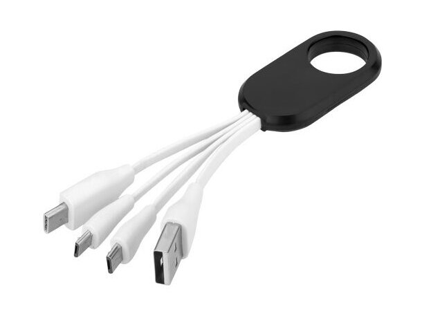 Cable Troup con 4 conectores USB C y micro USB para carga Azul real detalle 9