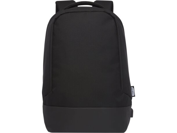 Mochila para ordenador de 15 con puerto usb poliéster reciclado grs Negro intenso detalle 8