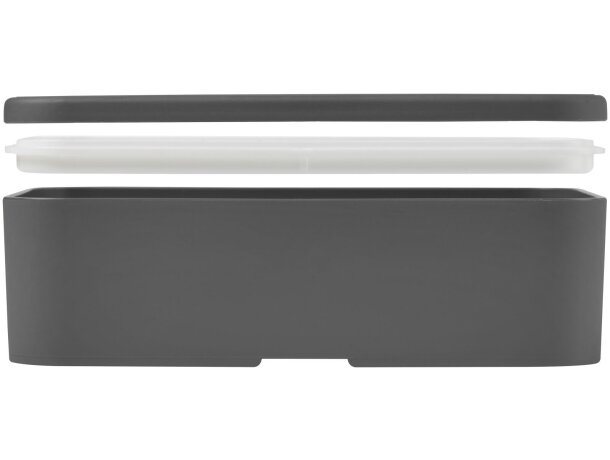 Fiambrera MIYO 700ml con banda PET reciclado Gris/gris detalle 15