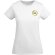 Camiseta mujer algodón orgánico Breda de Roly Blanco detalle 1
