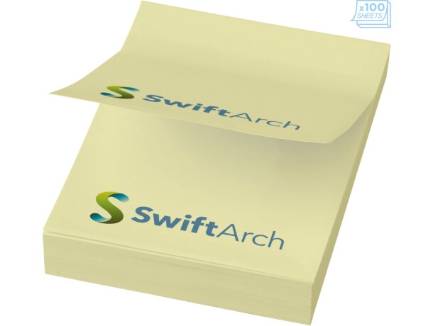 Notas adhesivas Sticky-Mate 50x75 mm personalizables Amarillo claro detalle 9