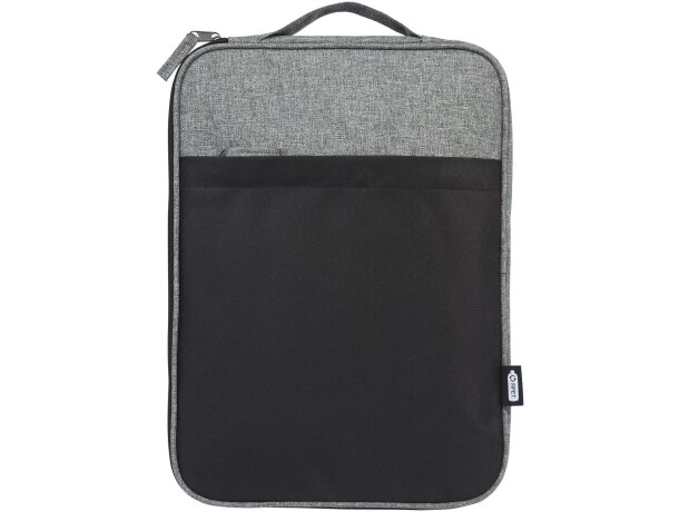 Funda para portátil 14 pulgadas reciclada certificada GRS Reclaim Negro intenso/gris mezcla detalle 2