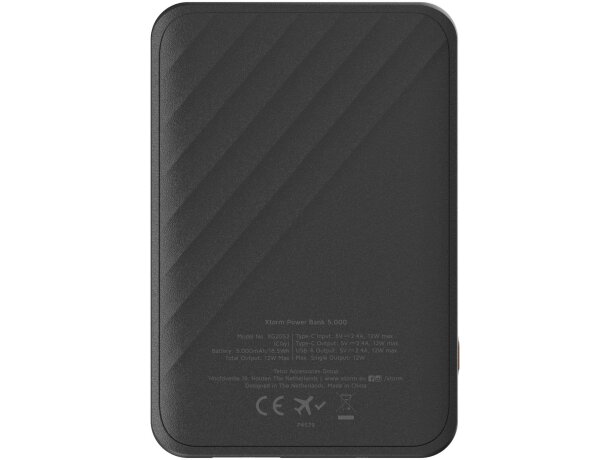 Batería externa carga rápida Xtorm Go2 5000mAh FastCharge Negro intenso detalle 3