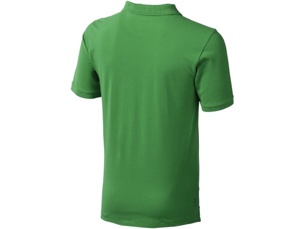 Polo de manga corta algodón BCI 200 g/m2 Elevate Life Calgary Verde helecho detalle 62