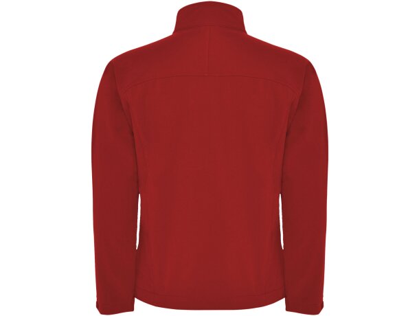 Chaqueta softshell unisex Rudolph de Roly con resistencia agua Rojo detalle 20