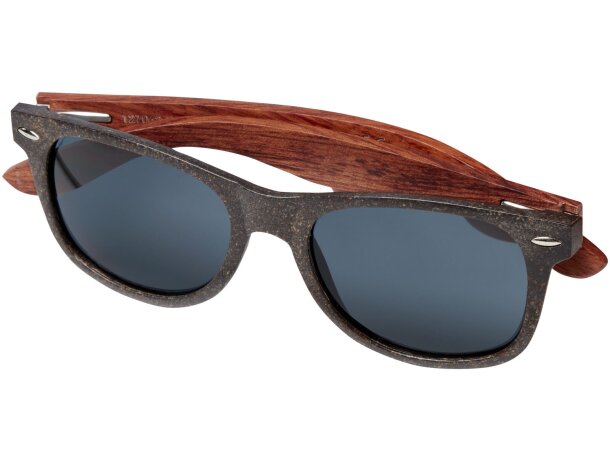 Gafas de sol Kafo con fibra de café y protección UV400 Marrón café/negro intenso detalle 3