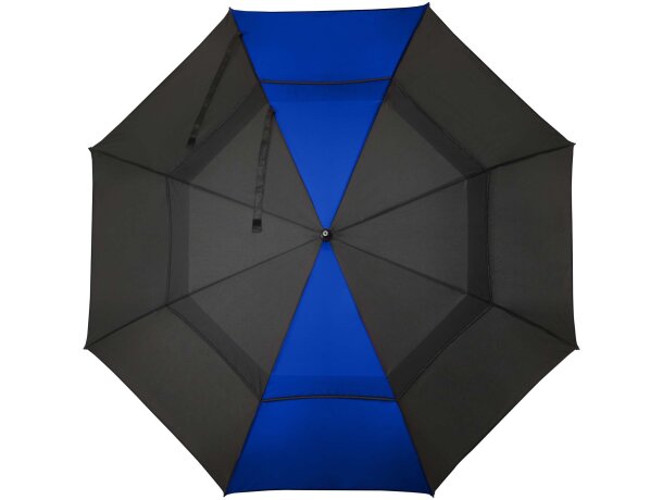 Paraguas cortaviento Jeff con apertura automática y fibra vidrio Azul real detalle 2
