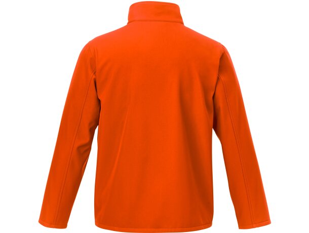 Chaqueta softshell Orion para hombre en poliéster elástico Naranja detalle 9